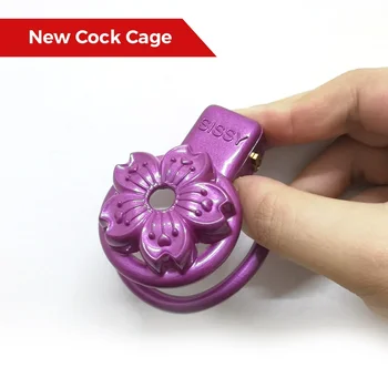 Устройства За Клетките на Целомъдрието Femboy LUBOMIR Petal Cock Кейдж с Ключовия Пръстен Stealth с Ключовия Пръстен Stealth Секс-Инструмент За Мъже за Секс-Играчки За Възрастни